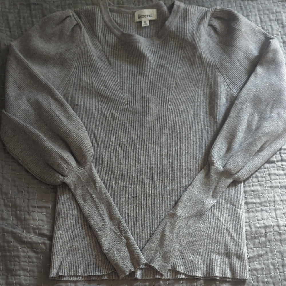 Women's Gray Sweater - Crew Neck
